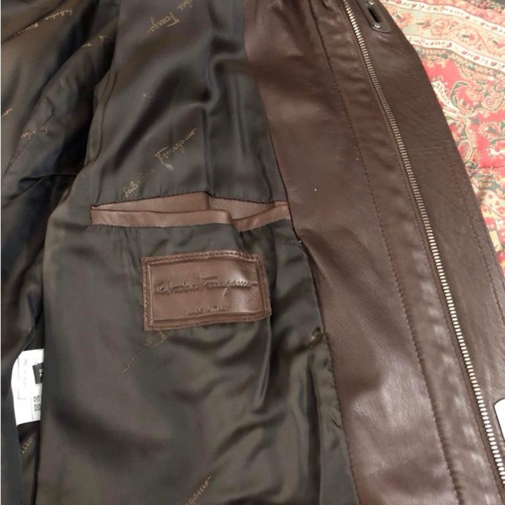 Salvatore Ferragamo Brown Military Field Jacket - Picture 4 of 9